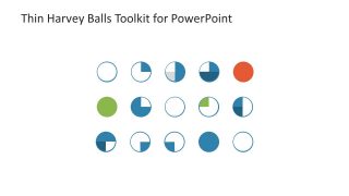 Vector Thin Harvey Ball Icons