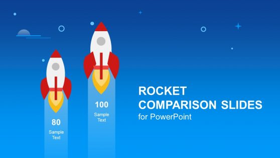 Rocket Comparison PowerPoint Shapes