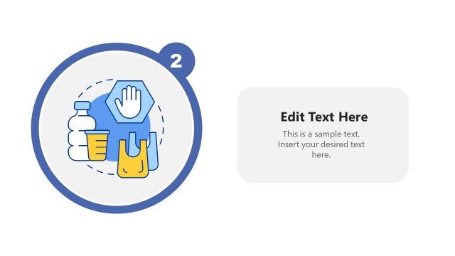 Slide Design for Ban on Polystyrene – 5-Step Timeline Template