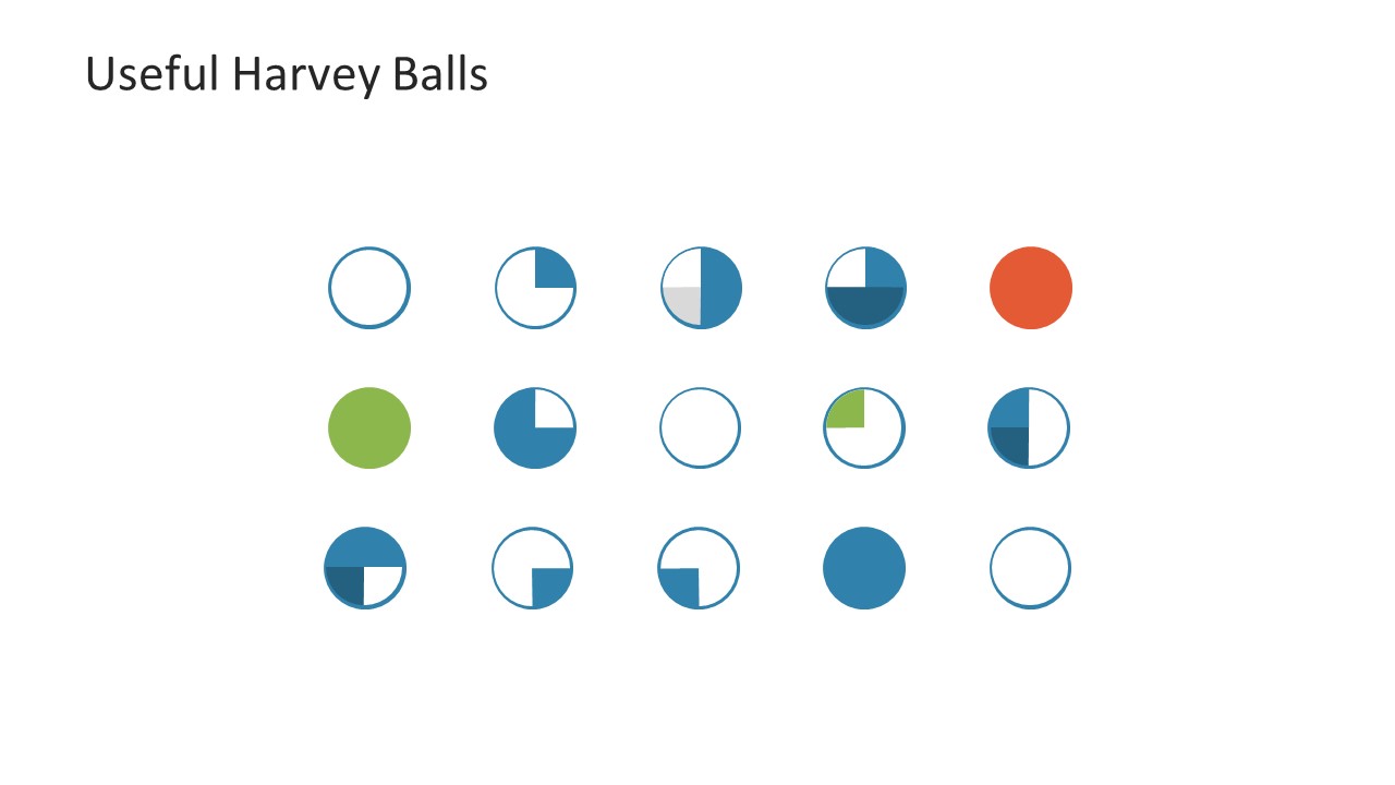 3x3 Diagram for PowerPoint with Harvey Balls - SlideModel