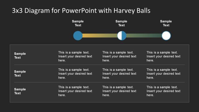 Creative Harvey Balls Comparison Template