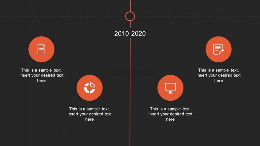 ppt slide of timeline with animation slidemodel