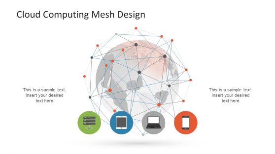 Infographic Icons and Network Mesh Design