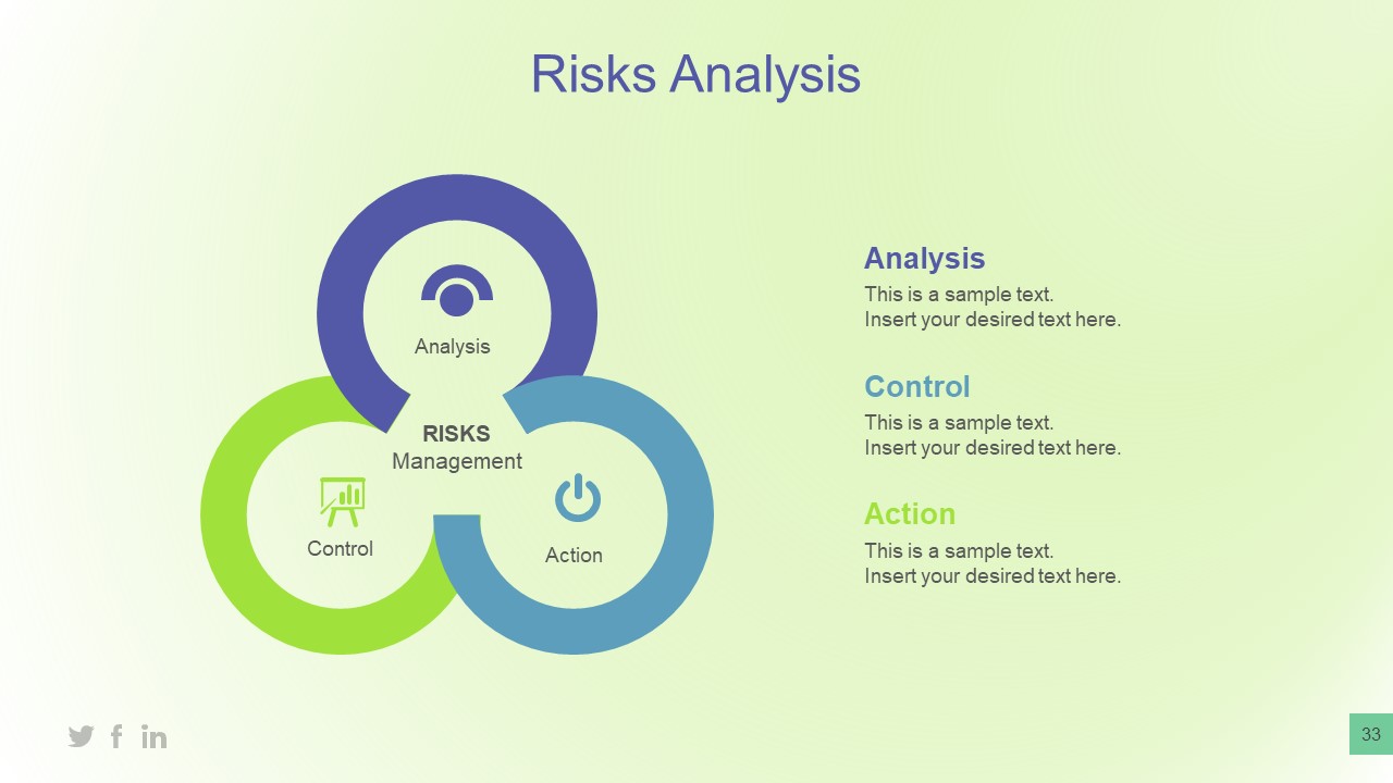 Infographic Three Point Diagram for Business Risks