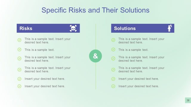 Risk and Solutions Slide Template