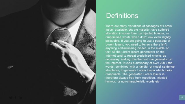 Description Two Content Layout Slide