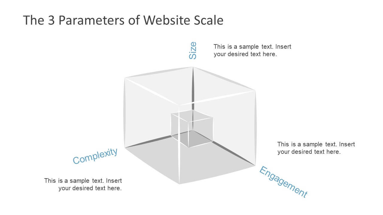 PPT Cube PowerPoint Shape for Scaling
