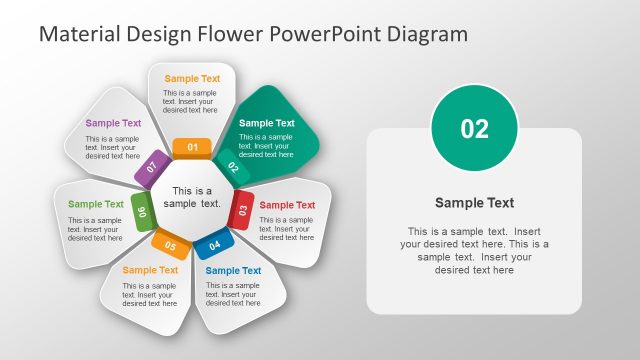 Flower 7 Steps Diagram Design