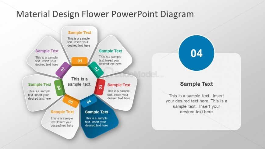 Flower Petal Segments Design