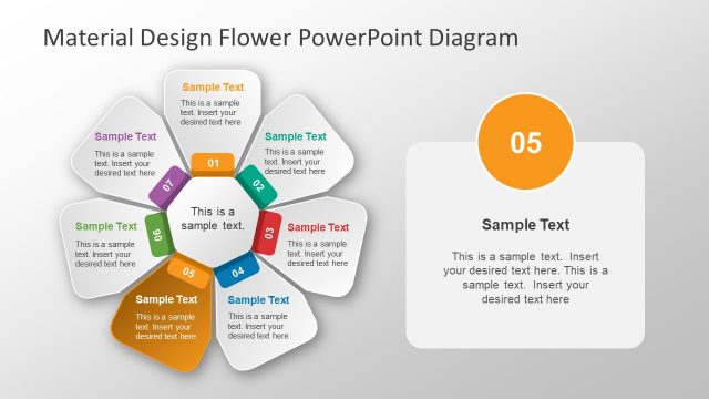 Flower Layout Material Design Diagram