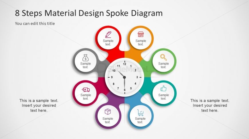 8 Step Infographic Circular Diagram 