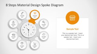 Shope Icon Infographic Steps Slide