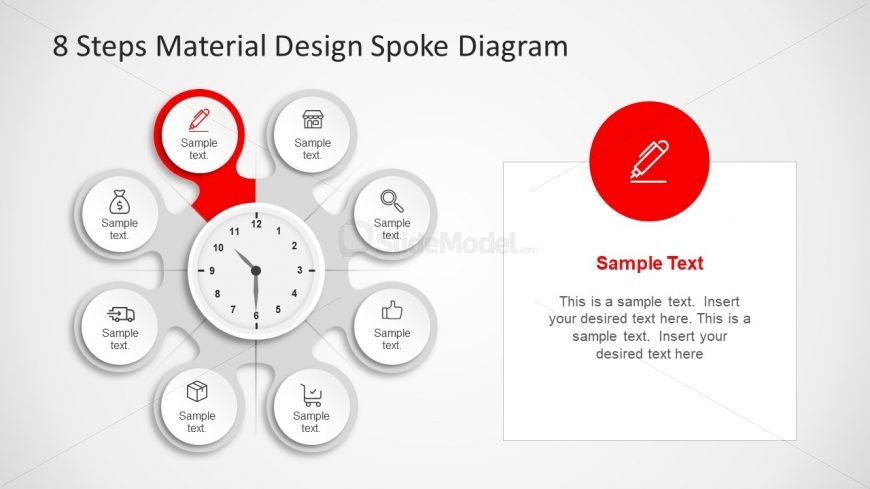 Pen Infographic Icon Presentation 