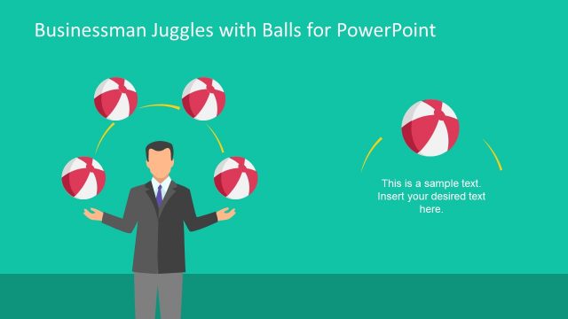 Businessman Juggle Balls Concept Presentation