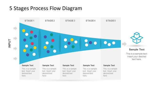5 Stage Process Flow Diagram for PowerPoint