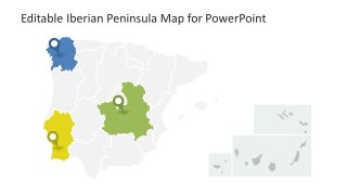 Iberian Peninsula of Three Countries