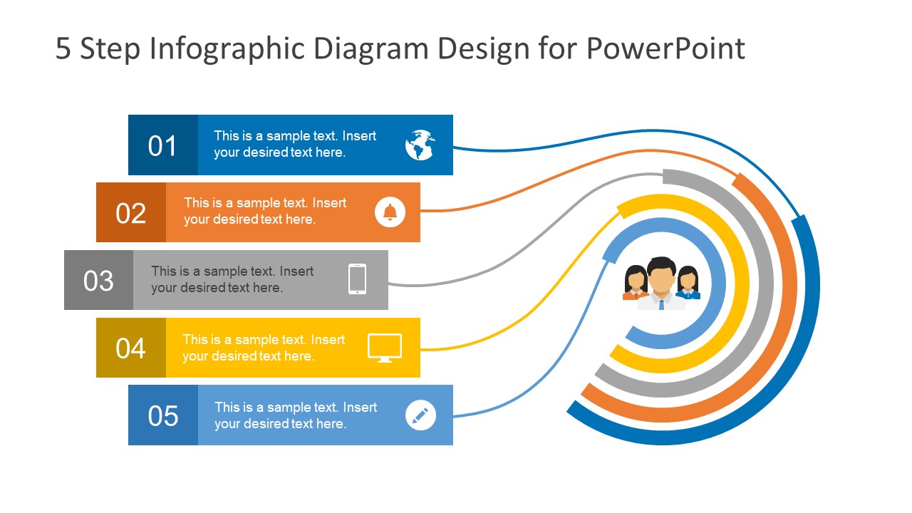 Step Horizontal Process Diagram Design For Powerpoint Slidemodel