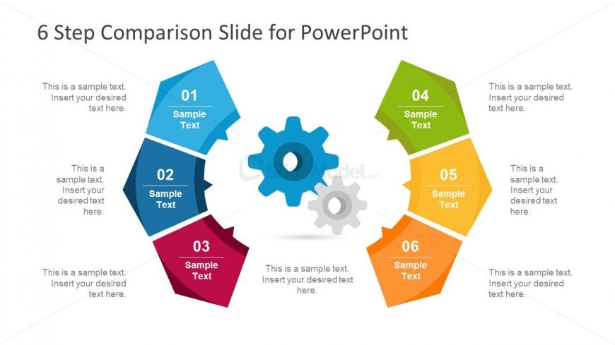 Gear Style 6 Step Diagram for Comparison