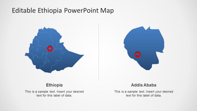 Highlight Addis Ababa City Map PPT