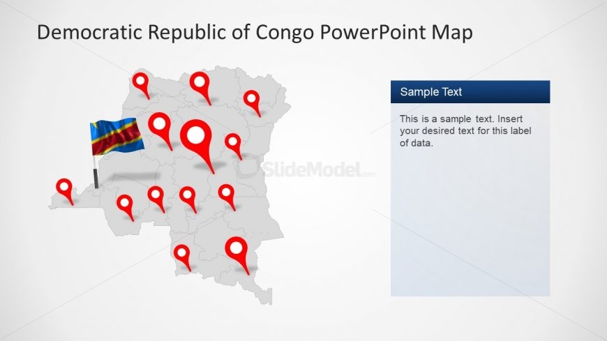Map Template for Congo Africa