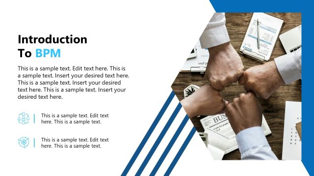 Business Process Management PPT Template Introduction Slide