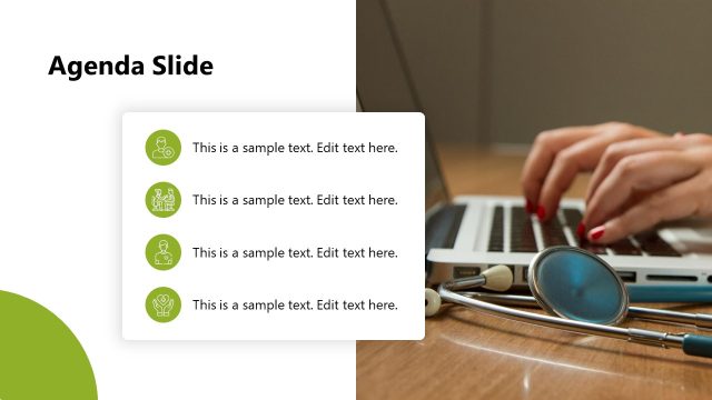 Healthcare Market Analysis Agenda Slide