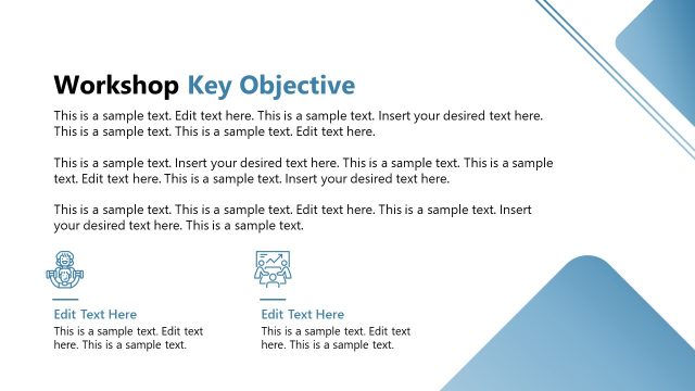 Workshop Key Objectives PPT Slide