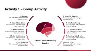 Group Activity Slide in Training Presentation