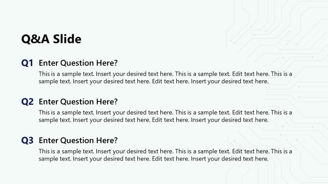 Q&A Slide for IT Security Template