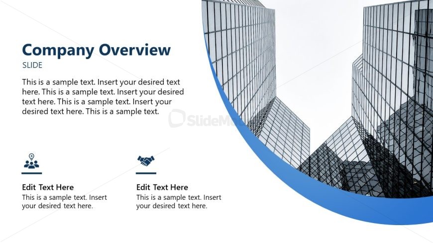 PowerPoint Template for Company Overview Slide 