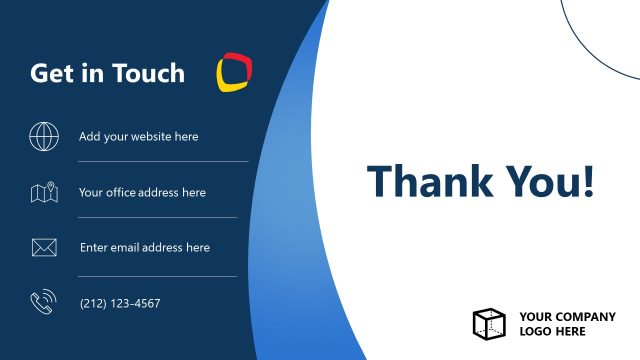 Contact Us Slide – Company Overview PPT Template