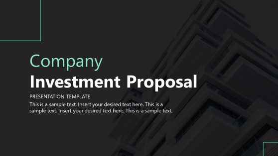 Company Investment Proposal PowerPoint Template