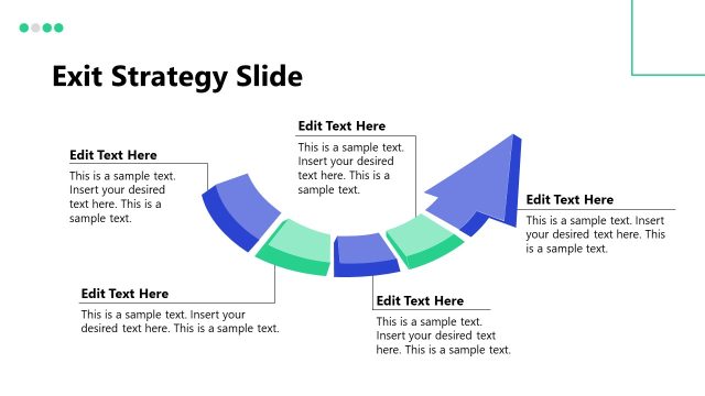 Slide for Showing Exit Strategy