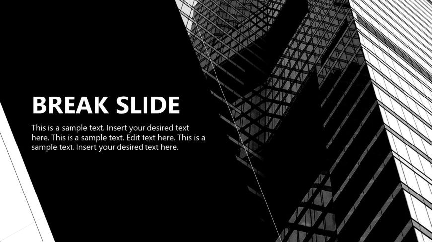Black & White PowerPoint Slide