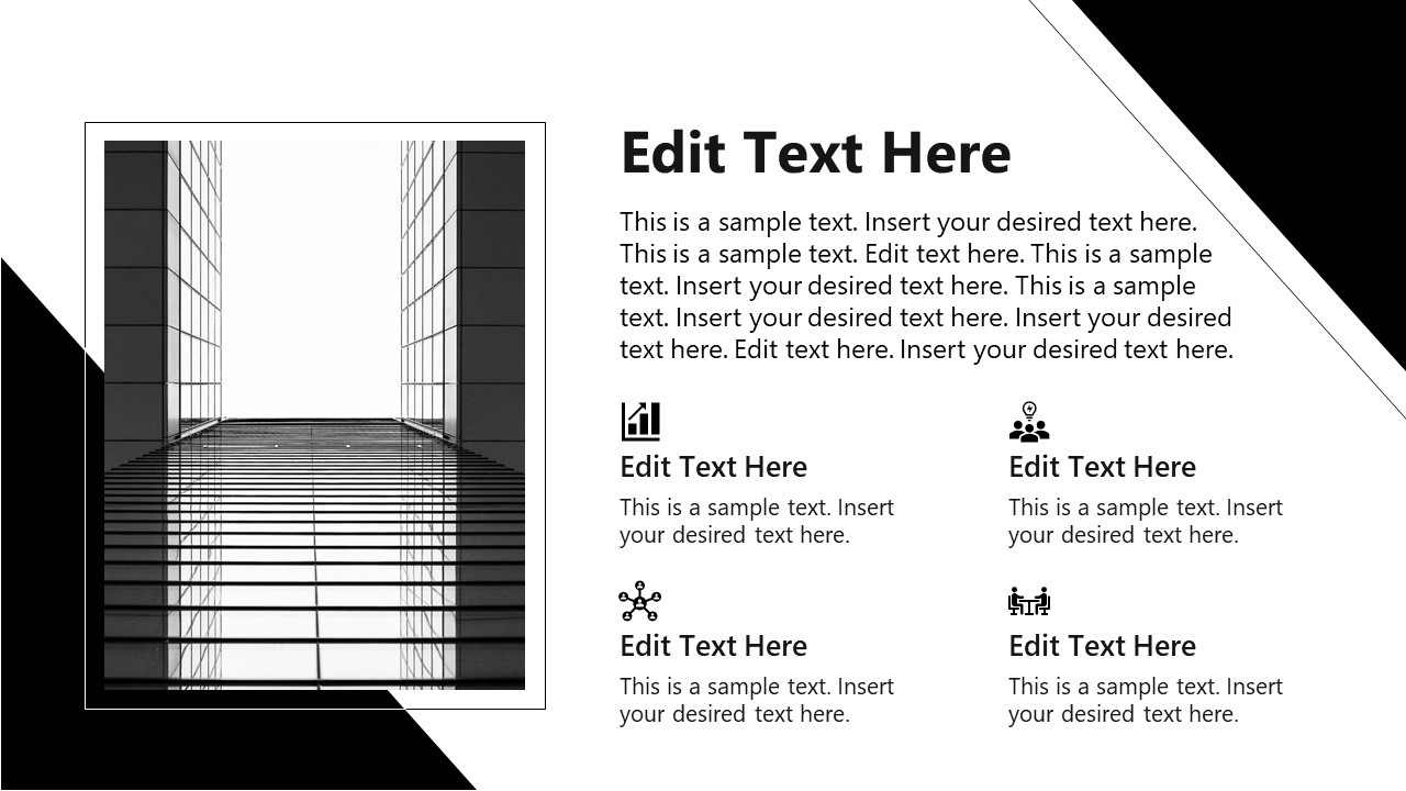 Black & White Template Slide