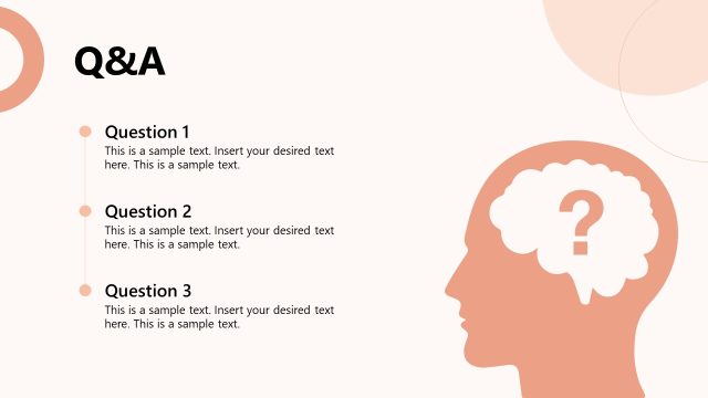 Q&A PPT Slide – Cognitive Behavioral Therapy Template