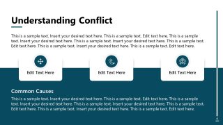 Conflict Resolution Template Slide for Presentation 