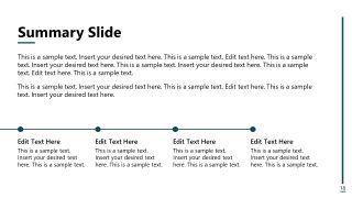 Conflict Resolution Slide for Showing Summary 