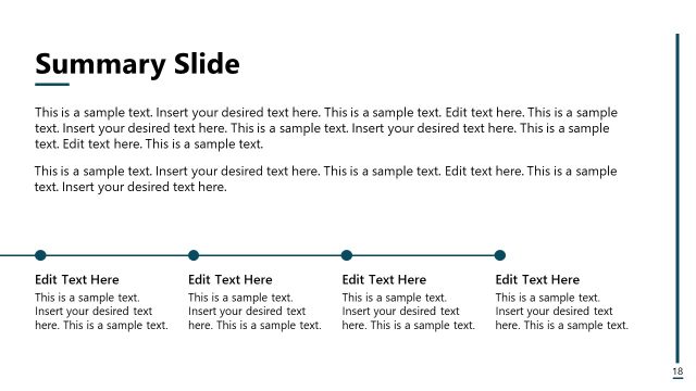 Summary Slide – Conflict Management Template