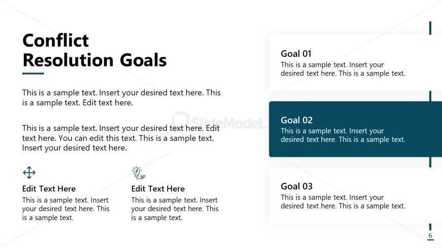 Conflict Resolution Template Slide 