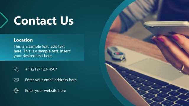 Editable Contact Us PowerPoint Template