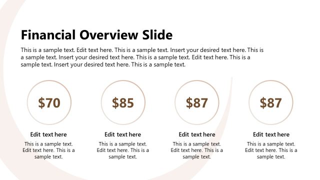 Financial Overview PowerPoint Template Slide