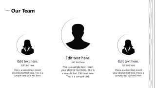 Editable Our Team Slide for PowerPoint 