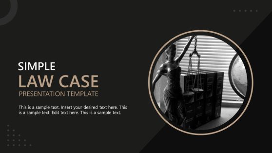 Simple Law Case PowerPoint Template