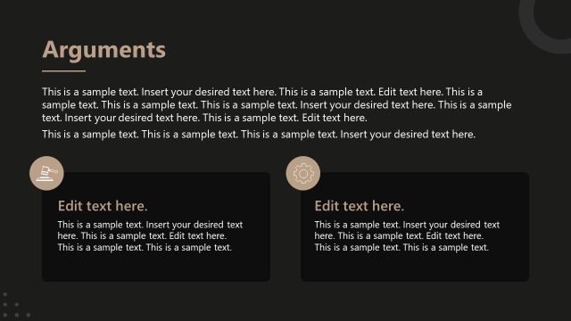 Arguments Slide Template