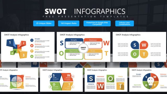 Cover Slide – SWOT Infographics Template
