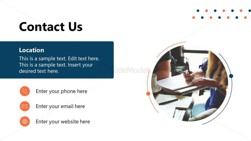 Conclusion Slide with Contact CTA Client Professional Meeting Template for PowerPoint