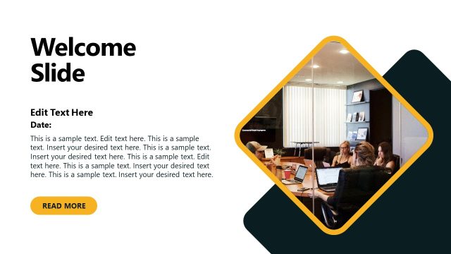 Editable Welcome Slide for PowerPoint