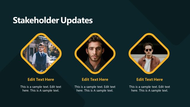 Stakeholders Updates Presentation Slide with Images