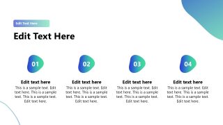 Four Small Shapes Diagram PPT Slide 